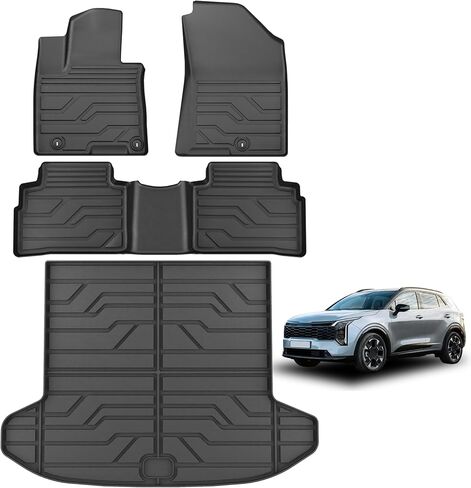 Floor Mats for 2021-2025 2026 Kia Sorento 6&7 Seats (Not for Hybrid & PHEV), All Weather TPE Floor Liners Car Mats Kia Accessories in Saudi Arabia