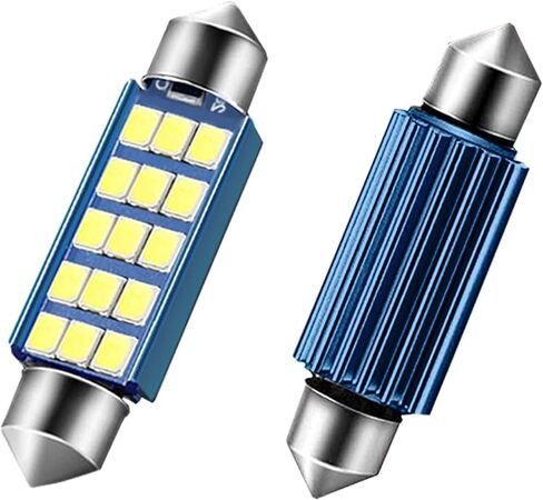 2 PCS 578 LED Bulbs Extremely Bright 1.59inch 6500K White 2835 Chipsets 400LM for LED Interior Dome Map Door Lights Bulbs 211-2 212-2 569 6411 6451 41mm 42mm (White) in Saudi Arabia