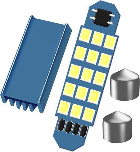2 PCS 578 LED Bulbs Extremely Bright 1.59inch 6500K White 2835 Chipsets 400LM for LED Interior Dome Map Door Lights Bulbs 211-2 212-2 569 6411 6451 41mm 42mm (White) in Saudi Arabia