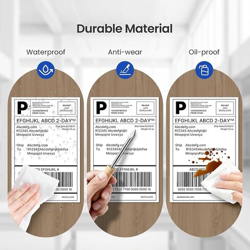 4x6 Direct Thermal Shipping Labels, Pack of 500, Perforated Fanfold, Commercial Grade Permanent Adhesive for Thermal Printers, Mailing & Shipping Packages in Saudi Arabia
