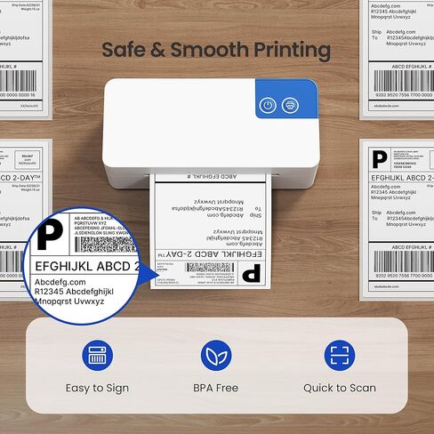4x6 Direct Thermal Shipping Labels, Pack of 500, Perforated Fanfold, Commercial Grade Permanent Adhesive for Thermal Printers, Mailing & Shipping Packages in Saudi Arabia