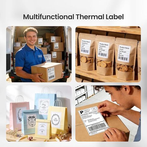 4x6 Direct Thermal Shipping Labels, Pack of 500, Perforated Fanfold, Commercial Grade Permanent Adhesive for Thermal Printers, Mailing & Shipping Packages in Saudi Arabia