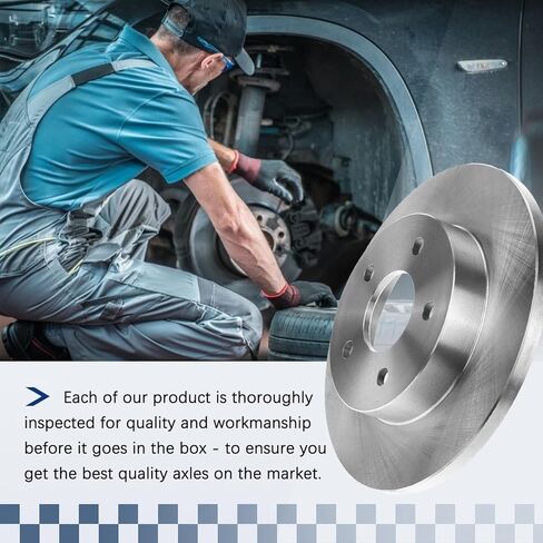 Rear Brake Rotors Compatible with 2005 2006 2007 2008 Chevrolet Cobalt, 2008 2009 2010 HHR, 2004 2005 2006 2007-2012 Chevy Malibu, Pontiac G5 G6 Pursuit, Saturn Aura Ion Brakes, 10.62" Rotor in Saudi Arabia