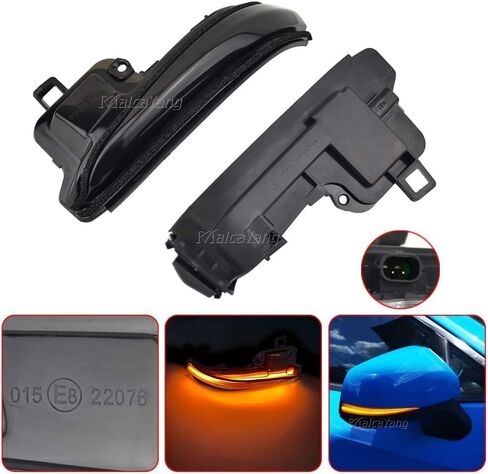 ترقية الوامض الديناميكي المتسلسل LED مرآة جانبية بدوره إشارة الضوء لـ 2016-2020 Toyota Highlander Tacoma N300 Alphard Vellfire RAV4 XA50 Lexus LM 2019، مصباح مؤشر تسلسلي بعدسة دخانية سوداء in Kuwait