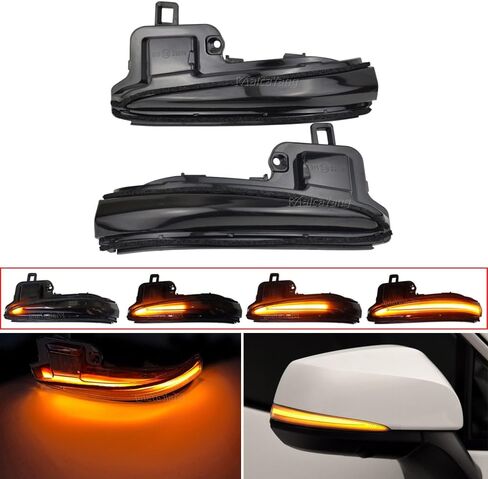 ترقية الوامض الديناميكي المتسلسل LED مرآة جانبية بدوره إشارة الضوء لـ 2016-2020 Toyota Highlander Tacoma N300 Alphard Vellfire RAV4 XA50 Lexus LM 2019، مصباح مؤشر تسلسلي بعدسة دخانية سوداء in Kuwait
