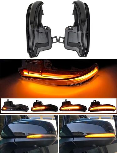 ترقية الوامض الديناميكي المتسلسل LED مرآة جانبية بدوره إشارة الضوء لـ 2016-2020 Toyota Highlander Tacoma N300 Alphard Vellfire RAV4 XA50 Lexus LM 2019، مصباح مؤشر تسلسلي بعدسة دخانية سوداء in Kuwait