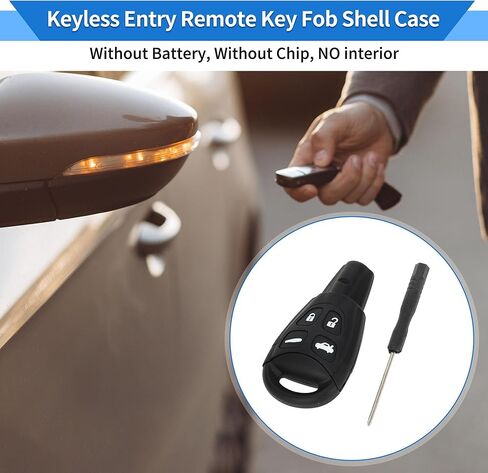 Key Shell Case for SAAB 93 2007-2012 Estate and Saloon Keyless Entry Remote Key Fob Replacement Case 4 Buttons in Saudi Arabia