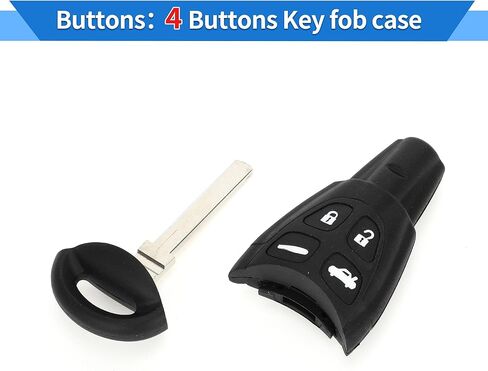 Key Shell Case for SAAB 93 2007-2012 Estate and Saloon Keyless Entry Remote Key Fob Replacement Case 4 Buttons in Saudi Arabia