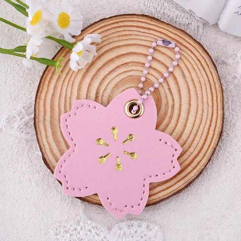 yaozeio Cherry Blossom Key Fob Cover for Women Pink Flower Keys Protector Cover for Girls Sakura Key Color Identifiers for Best Keys Bag Accessory for Girls Christmas Birthday Gifts Sakura Lovers in Kuwait