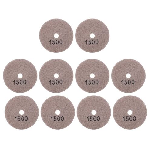 10Pcs 3 Inch Diamond Polishing Pads 1500 Grit Wet Dry Sanding Discs for Marble Concrete Stone in Kuwait