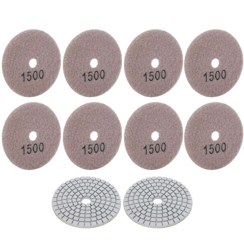 10Pcs 3 Inch Diamond Polishing Pads 1500 Grit Wet Dry Sanding Discs for Marble Concrete Stone in Kuwait