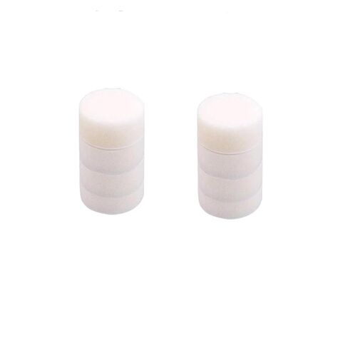 10 Pcs 3 Inch Polishing Pad Foam Drill Sponge Buffing Pads 80mm Flocking Car Buffer for Detail Polisher Waxing Cleaning(Flat White) in Saudi Arabia