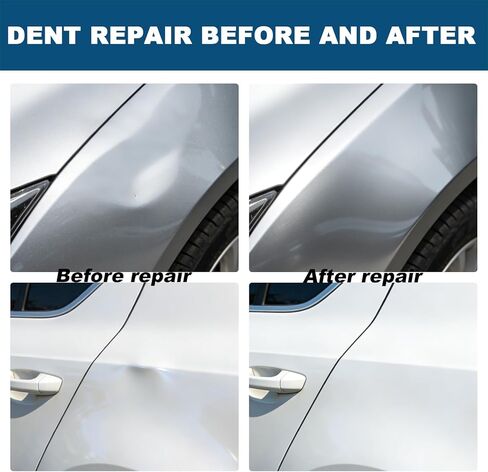 10Pcs Dent Repair Kit – Paintless Dent Removal Tools PDR with Rubber Hammer & 9 Heads, for High Spots After Dent Pulling, Car Body, High Spots, Hail Damage, DIY Auto Professional Tap-Down Tool in Saudi Arabia