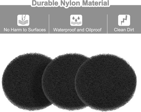 uxcell 20 Pcs 3 Inch Nylon Hoop Scrubbing Pad 800 Grits Scrubber Scouring Pads Hoop and Loop Surface Conditioning Drill Scuffing Disc, Grey in Kuwait