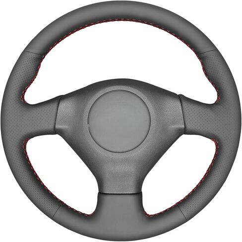 MEWANT Black Leather Steering Wheel Cover for Subaru Forester 2005-2008 / Impreza 2005-2007 / Impreza WRX (WRX STI) 2005-2007 / Legacy 2005-2007 / Outback 2005-2007/ Saab 9-2X 2005-2006 / in Kuwait