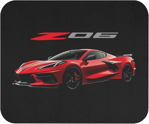 لوحة ماوس كورفيت C8 Z06 باللون الأحمر بتصميم Supercar in Kuwait