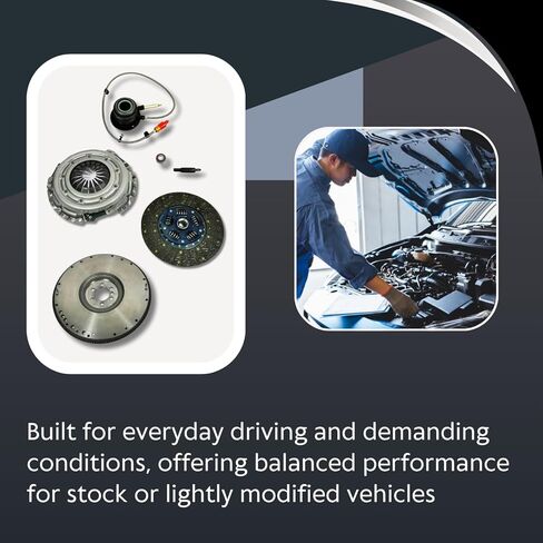 EFT HD OEM Clutch Kit مع دولاب الموازنة لـ 2001-2006 Chevy Silverado 1500 & 2001-2007 GMC Sierra 1500 4.8L V8 - ترقية الأداء الثقيل - ملاءمة دقيقة - تقدم ضمان العلامة التجارية لمدة 12 شهرًا in Kuwait