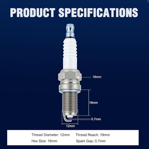 DCPR8E Spark Plug Fits SeaDoo 4-Tec GTI GTX GTS Marine Boat Jet Replaces NGK 4339 DCPR8E 2 PACK in Saudi Arabia