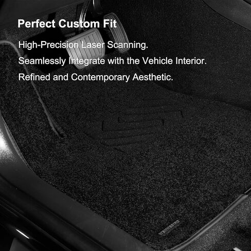 WENNEBIRD Superior Carpet Front Row Floor Mats for 1980-1996 Ford F-150, 0.6-Inch Ultra-Thick, Noise-Reducing, All-Weather Waterproof Anti-Slip – 2-Pc Set in Kuwait