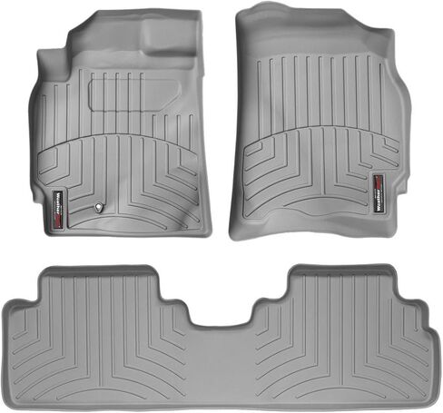 بطانات أرضية مخصصة من WeatherTech لسيارة Mazda Tribute وEscape وMariner - الصف الأول والثاني (44018-1-2)، أسود in Kuwait