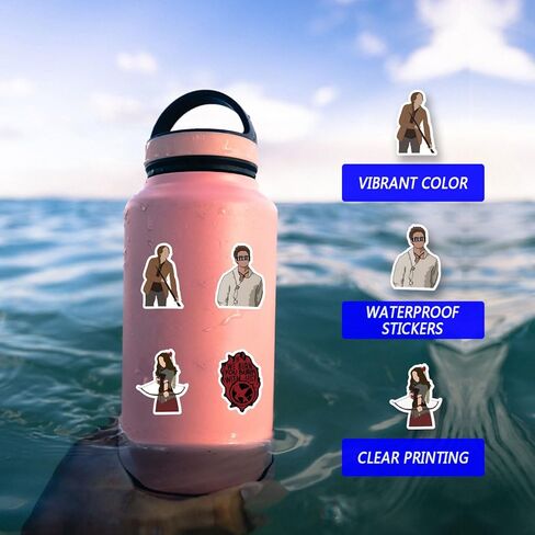 60pcs Adventure Movies Stickers Pack, Aesthetic Vinyl Waterproof Decals for Water Bottle,Laptop,Phone,Skateboard,Scrapbooking,Bumper Decor for Fans for Party Supply Decor in Saudi Arabia