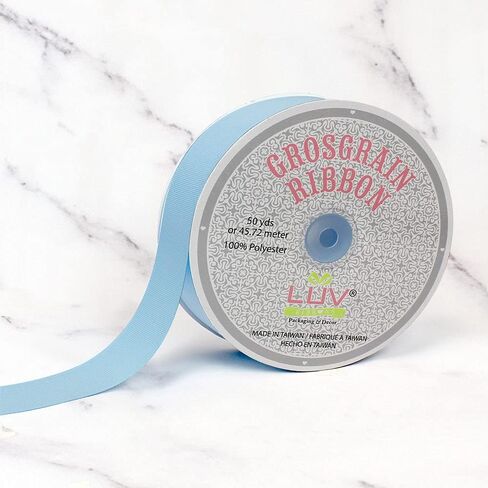 Creative Ideas Solid Grosgrain Ribbon, 1-1/2-Inch by 50-Yard, Light Blue in Saudi Arabia