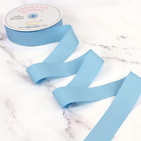 Creative Ideas Solid Grosgrain Ribbon, 1-1/2-Inch by 50-Yard, Light Blue in Saudi Arabia