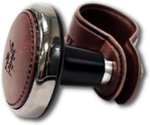 DEAD SKIN Leather Clamp Steering Wheel Knob, Premium Genuine Leather, Smooth Metal Ball Bearing, Easy Clamp Install & Removal, Comfortable Driving Assist - 3 Color Options (Dark Brown) in Saudi Arabia