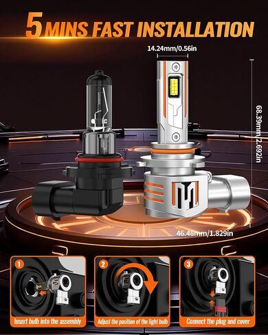 Fit for Dodge Ram 1500 2500 3500(Without Projector Version) 2009-2018 Fog Light Bulbs, High&Low Beam Fog Bulb Combo, 900% Brightness 6000K Cool White, Canbus Ready, Pack of 6 in Saudi Arabia