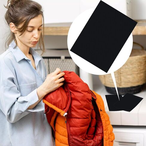 2 Sheets Puffer Down Jacket Patches, Nylon Puffer Jacket Repair Patch, Waterproof Stick on Tape for Coat Clothing Tent Sleeping Bags Ski Pants Holes Repairing- Grey in Saudi Arabia