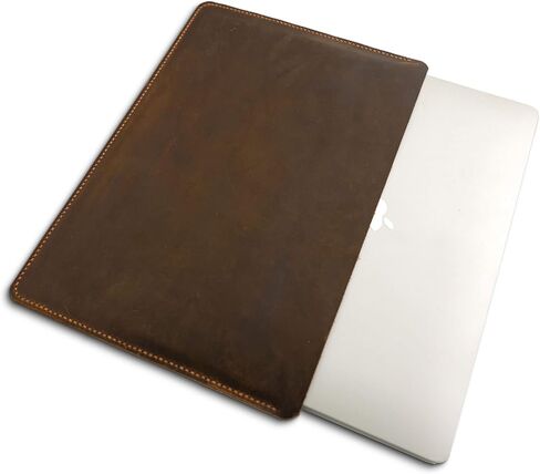 Personalized Genuine Leather MacBook Pro case 13 14 15 16 in. Apple Air M1/M2 Laptop Sleeve. Leather Laptop Cover. Custom Office Accessories Gift in Saudi Arabia