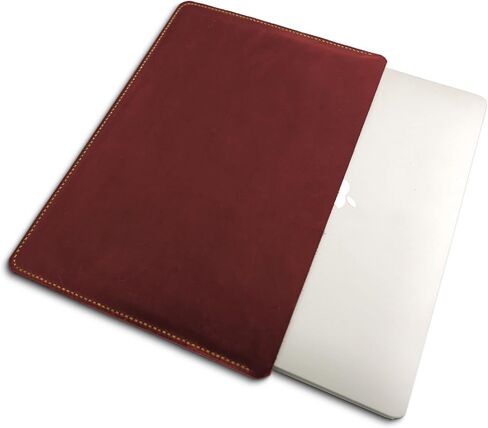 Personalized Genuine Leather MacBook Pro case 13 14 15 16 in. Apple Air M1/M2 Laptop Sleeve. Leather Laptop Cover. Custom Office Accessories Gift in Saudi Arabia