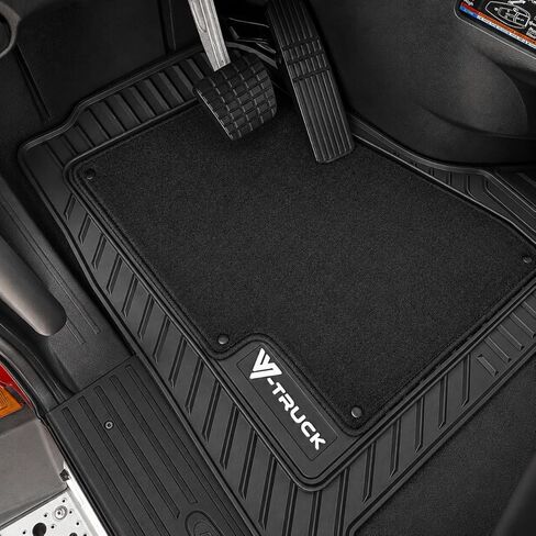 4-Piece All-Weather Floor Mat Set for Freightliner Cascadia 126 (2017-present) – Custom Fit Double-Layer Rubber & Carpet Mats, Heavy-Duty Non-Slip Interior Protection, Easy Clean, Full Cab Coverage in Saudi Arabia