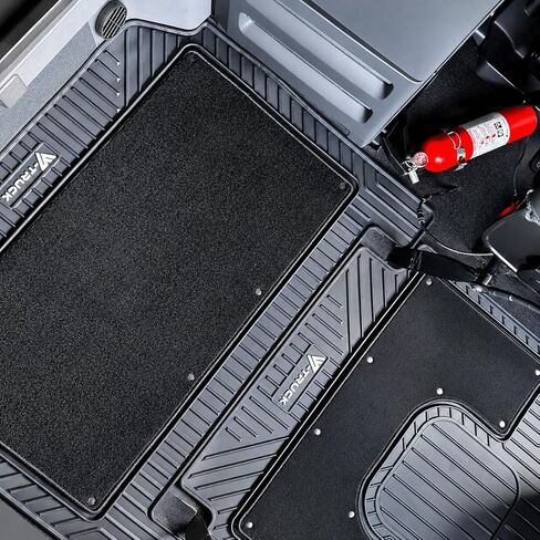 4-Piece All-Weather Floor Mat Set for Freightliner Cascadia 126 (2017-present) – Custom Fit Double-Layer Rubber & Carpet Mats, Heavy-Duty Non-Slip Interior Protection, Easy Clean, Full Cab Coverage in Saudi Arabia