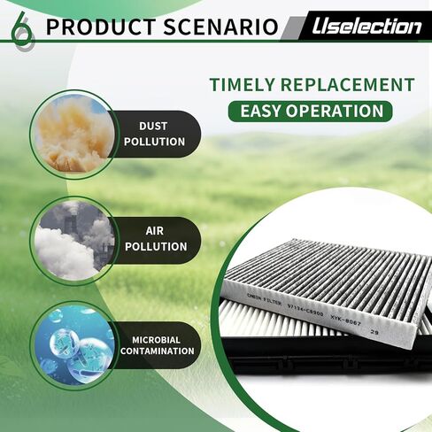 Engine Cabin Air Filters with Activated Set for 16-20 Kia Sorento Replaces 28113-A9100 SA90143 WA10271 97134-C6900 C6C79-AC000 CAF1949P CF12161 WP10370 in Saudi Arabia
