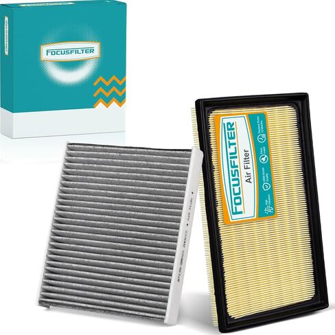 FOCUSFILTER 17801-F0020 87139-58010 OEM Grade Engine & Cabin Air Filter Set, for Toyota RAV4 Hybrid 2019-2025, Camry Hybrid 2018-2025, Highlander Hybrid 2020-2025, Sienna Venza 2021-2025 in Saudi Arabia