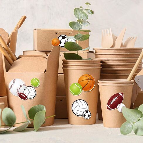 Whaline 488Pcs Sports Foam Stickers Sports Ball Theme Foam Decals 6 Designs Assorted Ball Self-Adhesive Decorative Stickers for Scrapbook Journal Decor Party Supplies, 3 Sizes in Saudi Arabia