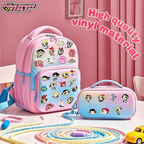 50PCS Official Sticker Pack - Cute Stickers Waterproof, Durable Vinyl Decals for Laptops, Water Bottles, DIY Crafts Skateboards, Helmets, DIY Projects(Blossom, Bubbles, Buttercup) in Saudi Arabia