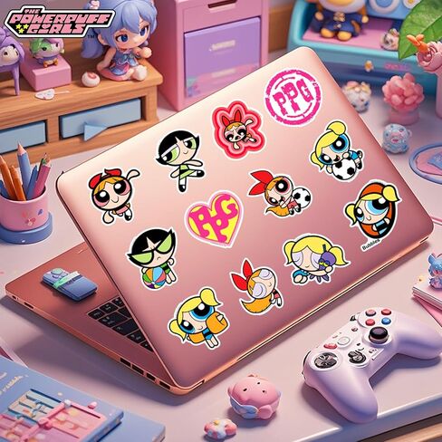 50PCS Official Sticker Pack - Cute Stickers Waterproof, Durable Vinyl Decals for Laptops, Water Bottles, DIY Crafts Skateboards, Helmets, DIY Projects(Blossom, Bubbles, Buttercup) in Saudi Arabia