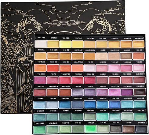 rubens Watercolor Paint Set（24 Metallic Colors）- Professional Shimmer Watercolor Paints with High Pigment Density, Watercolor Art Drawing Supplies for Adults, Artists, Beginner in Saudi Arabia