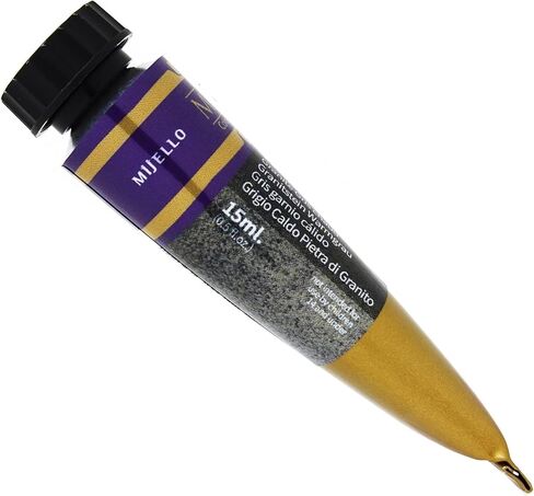 Mijello Tourmaline Two-Tone Granulation Watercolor for Fine Art and Craft Projects, Made in Korea, Granite Stone Warm Grey (W854) - 15ml (0.51oz) in Saudi Arabia