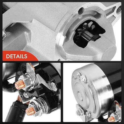 محرك A-Premium Starter متوافق مع Jeep KJ Series Liberty 2002 3.7L، 12V 1.4KW 10 أسنان في اتجاه عقارب الساعة، استبدال # 56041641AC، M001T86883 in Kuwait