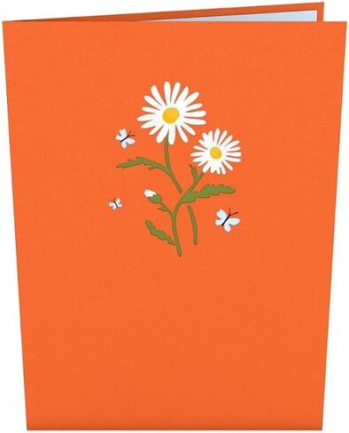 Lovepop Cards - Daisies with Monarch Butterfly, 3D Butterfly Birthday Card, Thank You Card, Blank Envelope Included in Kuwait