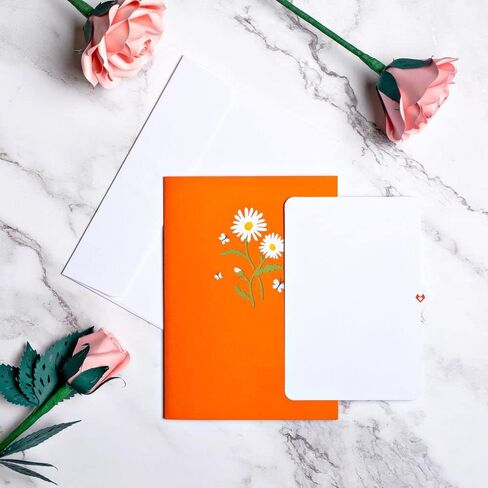 Lovepop Cards - Daisies with Monarch Butterfly, 3D Butterfly Birthday Card, Thank You Card, Blank Envelope Included in Kuwait