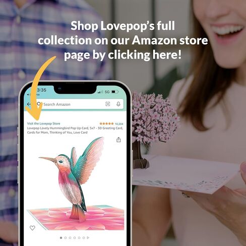Lovepop Cards - Daisies with Monarch Butterfly, 3D Butterfly Birthday Card, Thank You Card, Blank Envelope Included in Kuwait