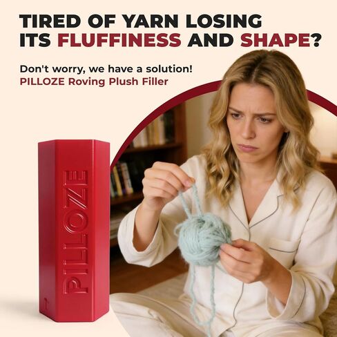Chunky Yarn Fluffer - Yarn Fluffing Tool for Crochet & Knitting Projects, Compact Portable Yarn Texture Enhancer for DIY Craft Enthusiasts, Red in Saudi Arabia