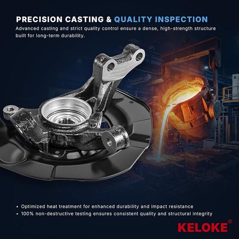 KELOKE Front Right Steering Knuckle & Wheel Bearing Hub Assembly Compatible with Toyota Highlander Hybrid 2006-2007 & Lexus RX330 2004-2006, RX350 2007-2009, RX400h 2006-2008, Replaces# 698-426 in Saudi Arabia