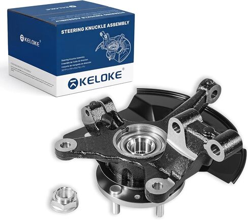 KELOKE Front Right Steering Knuckle & Wheel Bearing Hub Assembly Compatible with Mazda CX-7 2007-2012, CX-9 2007-2015, Replaces# 698-414 L20633060A in Saudi Arabia