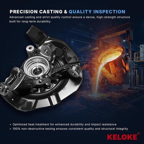KELOKE Front Left Steering Knuckle & Wheel Bearing Hub Assembly Compatible with Toyota Camry XLE, SE & Lexus ES330. 2004-2006 V6 3.3L 3.0L. Driver Side, Replaces# 686-273 43502AA021 in Saudi Arabia