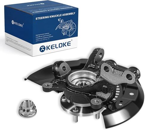 KELOKE Front Left Steering Knuckle & Wheel Bearing Hub Assembly Compatible with Toyota Sienna 2011-2013 L4 2.7L, Sienna 2011-2017 V6 3.5L. It fits FWD model Only, Replaces# 698-431 477040T010 in Saudi Arabia